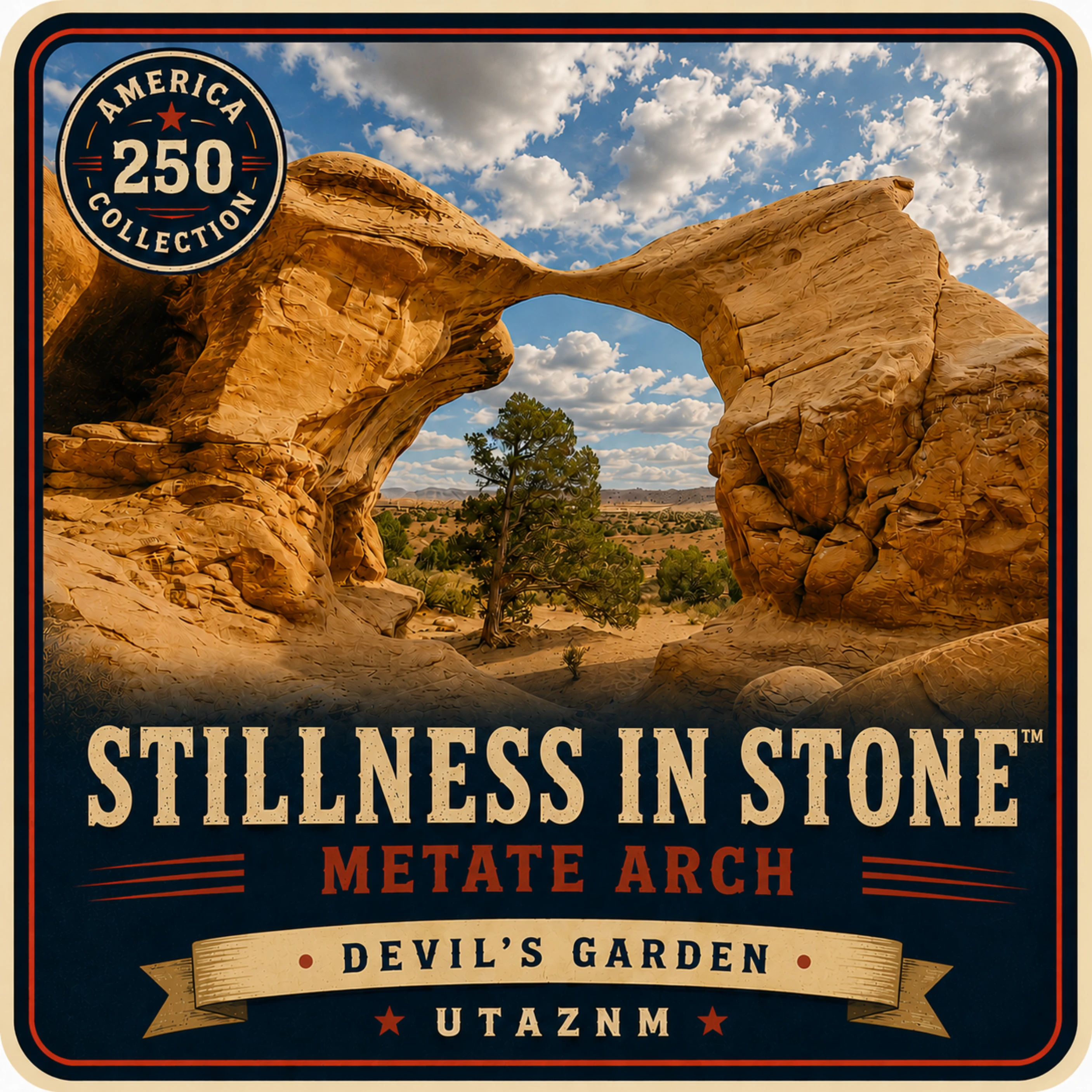 Metate Arch sticker — Stillness in Stone™