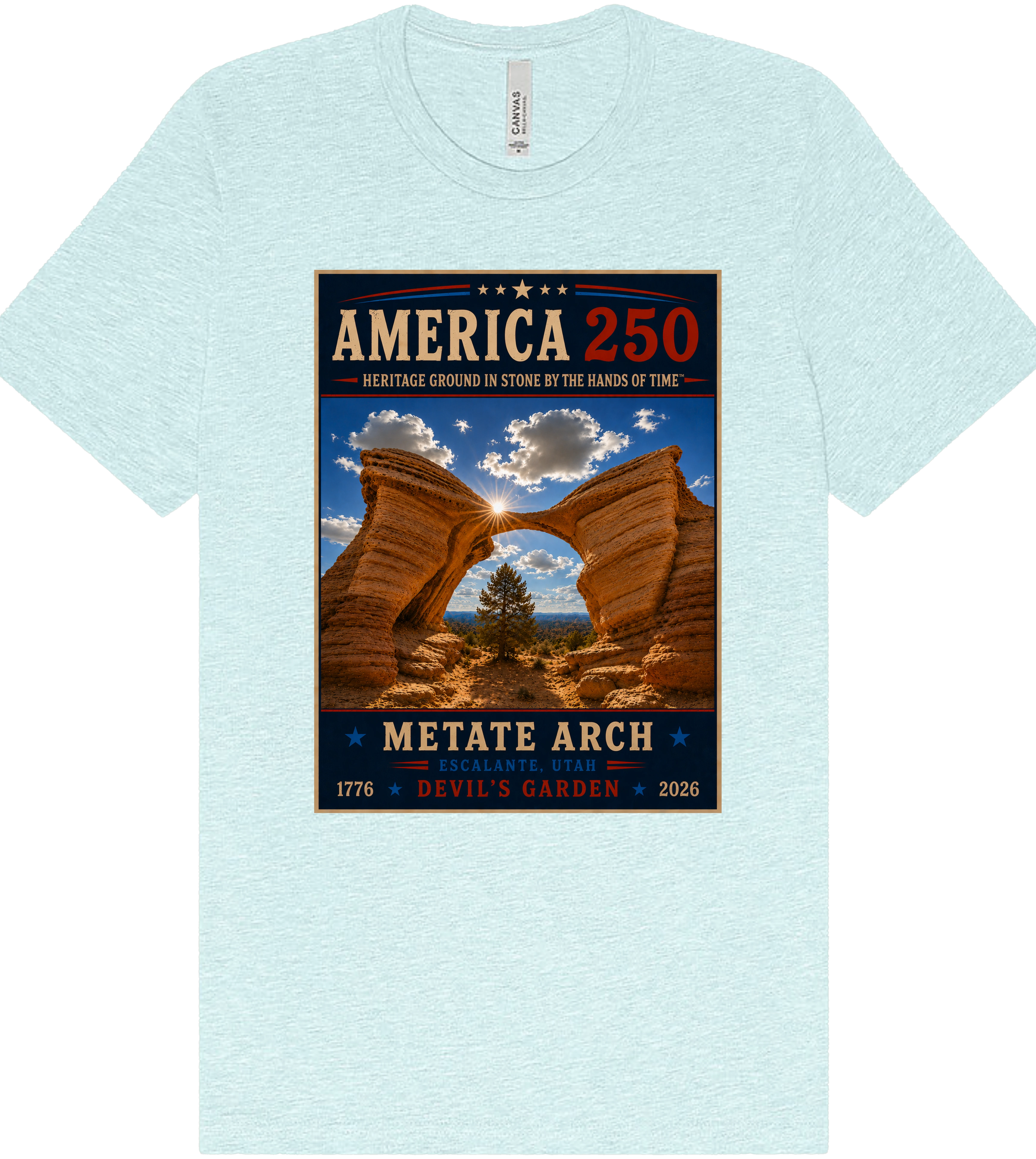 Metate Arch ice blue T-shirt