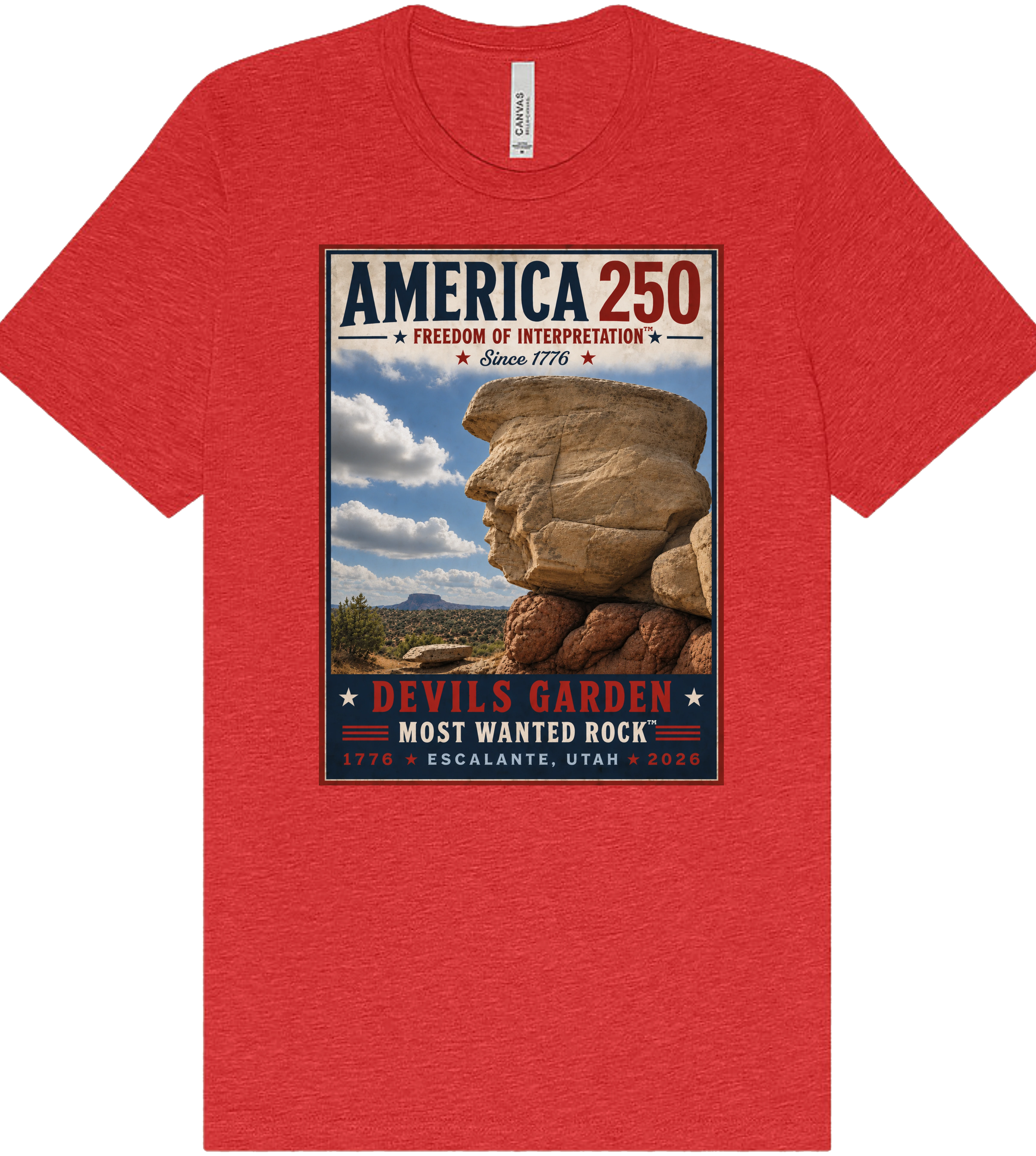 Most Wanted Rock™ heather red T-shirt