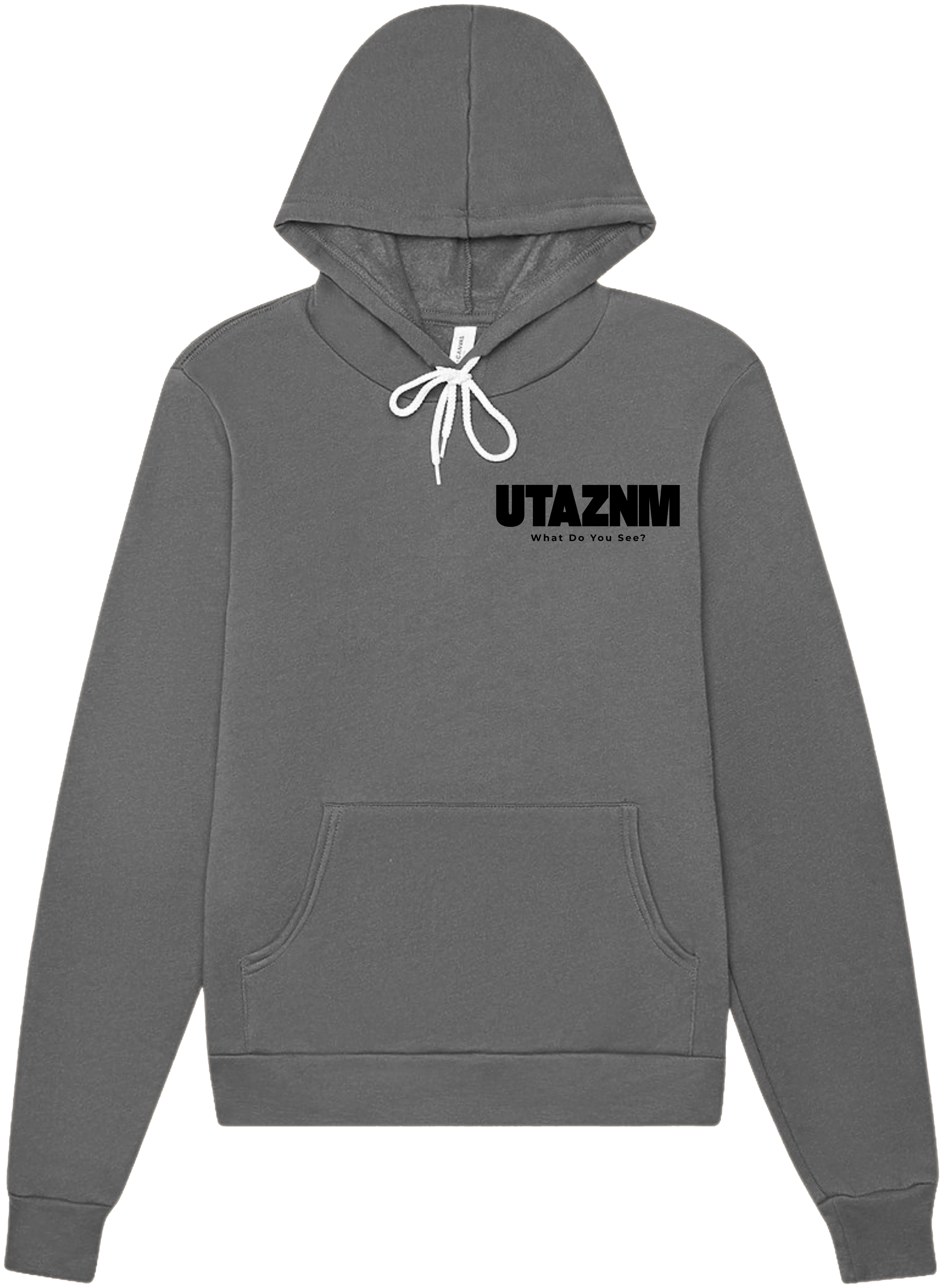 Most Wanted Rock™ charcoal hoodie, front