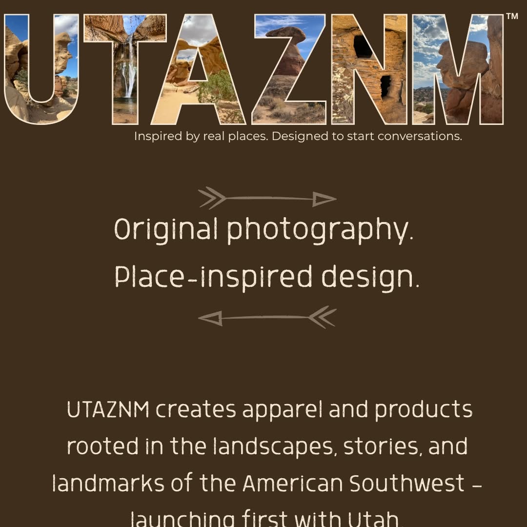 𝐒𝐨 𝐰𝐡𝐚𝐭 𝐞𝐱𝐚𝐜𝐭𝐥𝐲 𝐢𝐬 𝐔𝐓𝐀𝐙𝐍𝐌?
(Pronounced 𝒚𝒐𝒖-𝒕𝒂𝒛-𝒏𝒖𝒎.)
𝐔𝐓𝐀𝐙𝐍𝐌 creates products inspired by real places — using 𝐨𝐫𝐢𝐠𝐢𝐧𝐚𝐥 𝐩𝐡𝐨𝐭𝐨𝐠𝐫𝐚�
